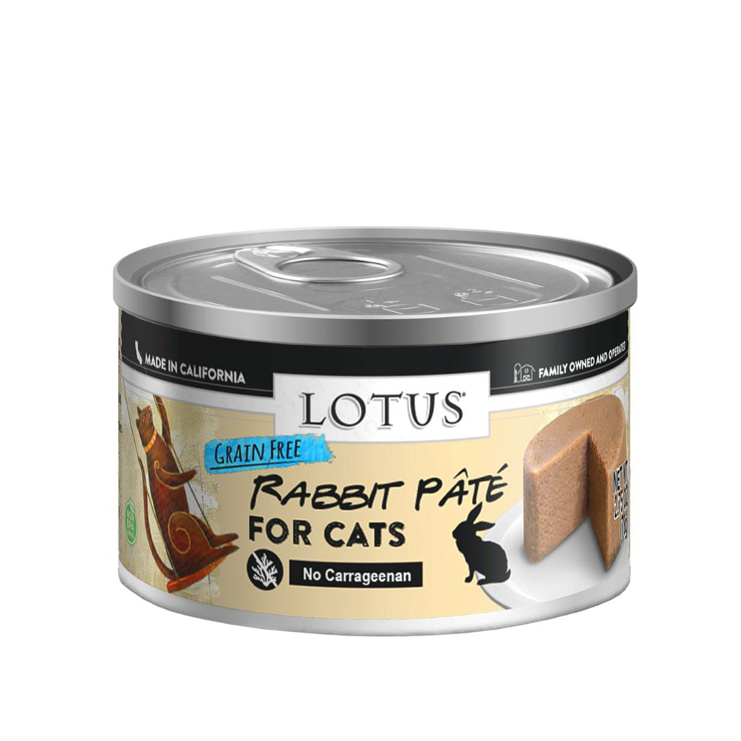 Lotus Wet Cat Food Pate Grain Free Rabbit 2.75oz