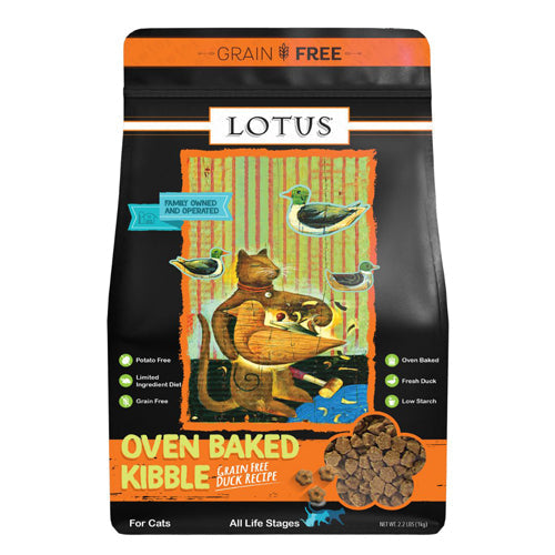 Lotus Dry Cat Food Grain Free All Life Stages Duck 2.2lb