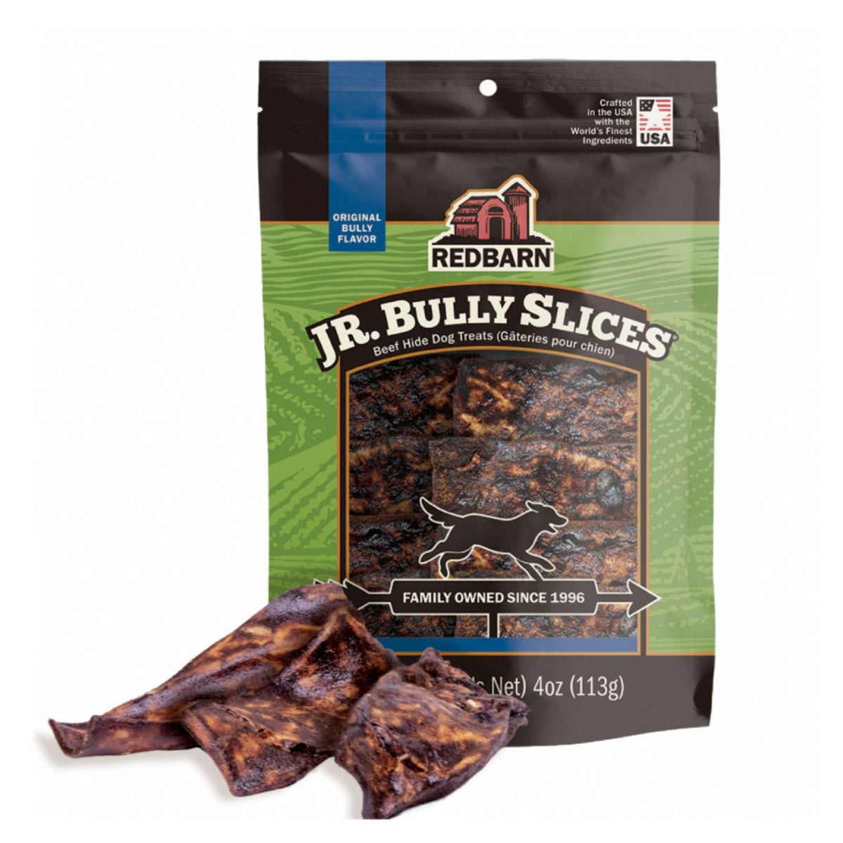 Redbarn Pet Products Jr. Bully Slices Dog Treats Original 4 oz