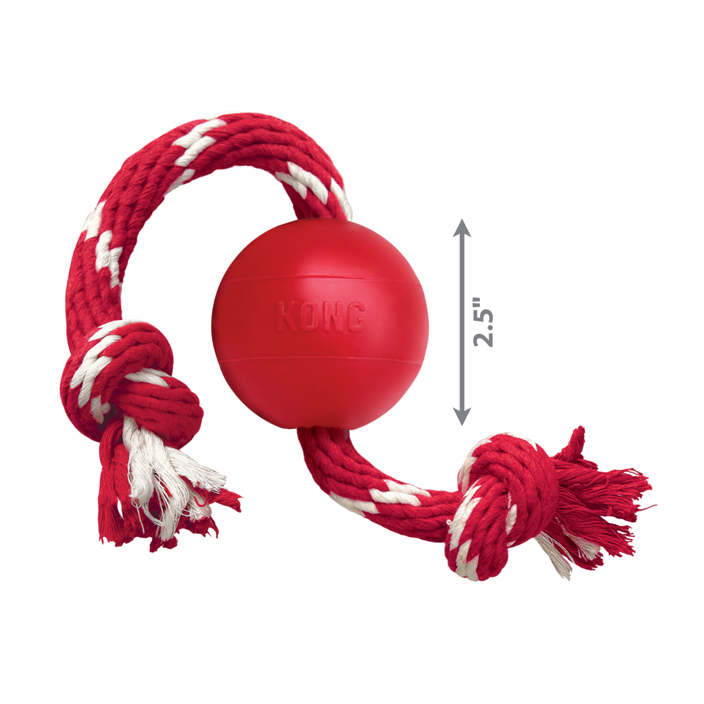 Kong Dog Toy KONG Ball with Rope Small