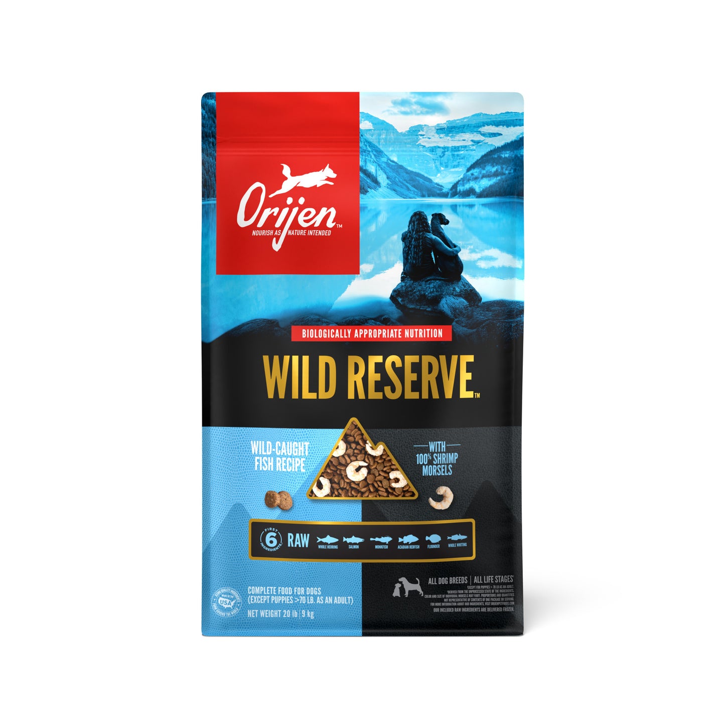 Orijen Dry Dog Food Wild Reserve Wild-Caught Fish Recipe 20lb