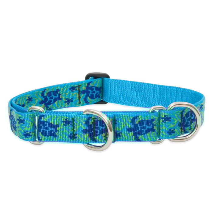 Lupine Pet Dog 1 In Wide 15-22 In Martingale Collar Original Deisgns Turtle Reef