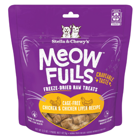 Stella & Chewy'S Cat Treat FD Chicken & Chicken Liver 1.5 oz
