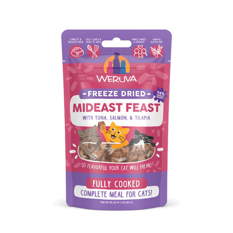 Weruva Cat Freeze Dried Mideast Feast - Tuna, Salmon & Tilapia - 1oz