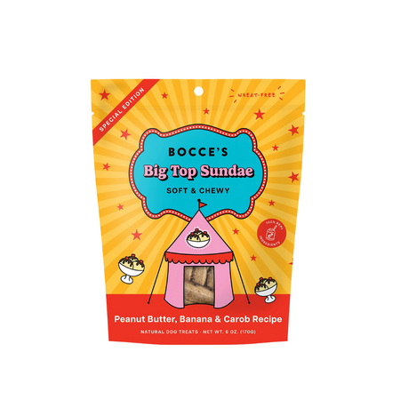 Bocce's Dog Treat Soft & Chewy Circus Big Top Sundae 6 oz