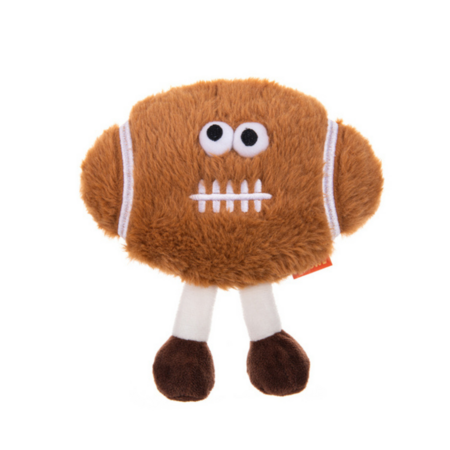 Growl Dog Plush Dog Toy Ball Starz Football 7.5 in