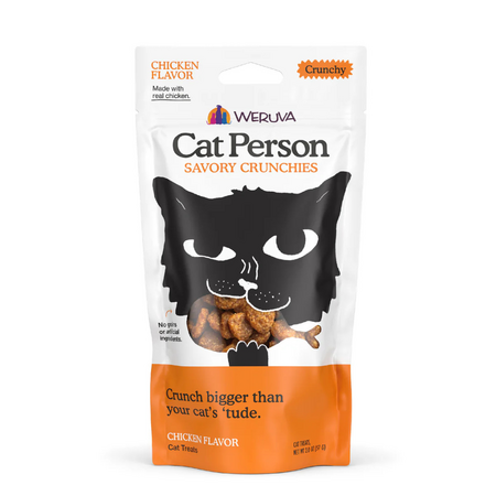 Weruva Cat Treat Cat Person Crunchies Chicken 2 oz
