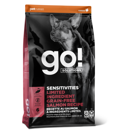 Petcurean Go! Sensitivities Grain Free Salmon Recipe For Dog 22 lb