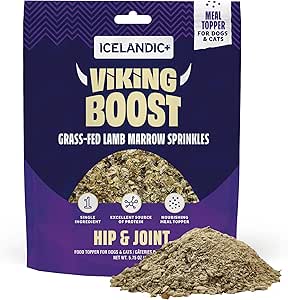 Icelandic+ Viking Boost Dog & Cat Food Topper Hip & Joint Lamb Marrow Sprinkles 5.75oz