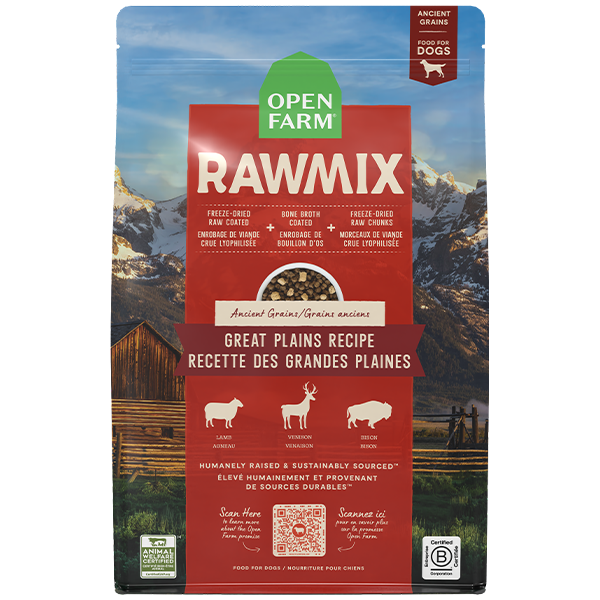 Open Farm Dog Food RawMix Ancient Grain Great Plains 20 lb
