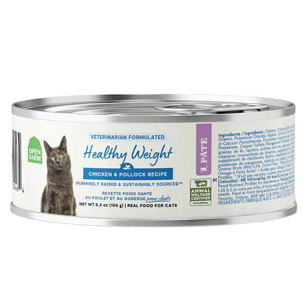 Open Farm Cat Food Healthy Weight Chicken & Whitefish 5.3oz can