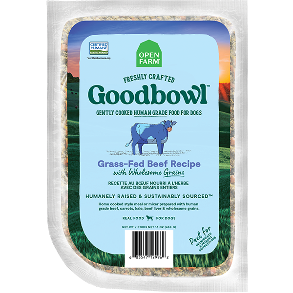 Open Farm Dog Goodbowl Grass-Fed Beef&WholesomeGrains 16oz