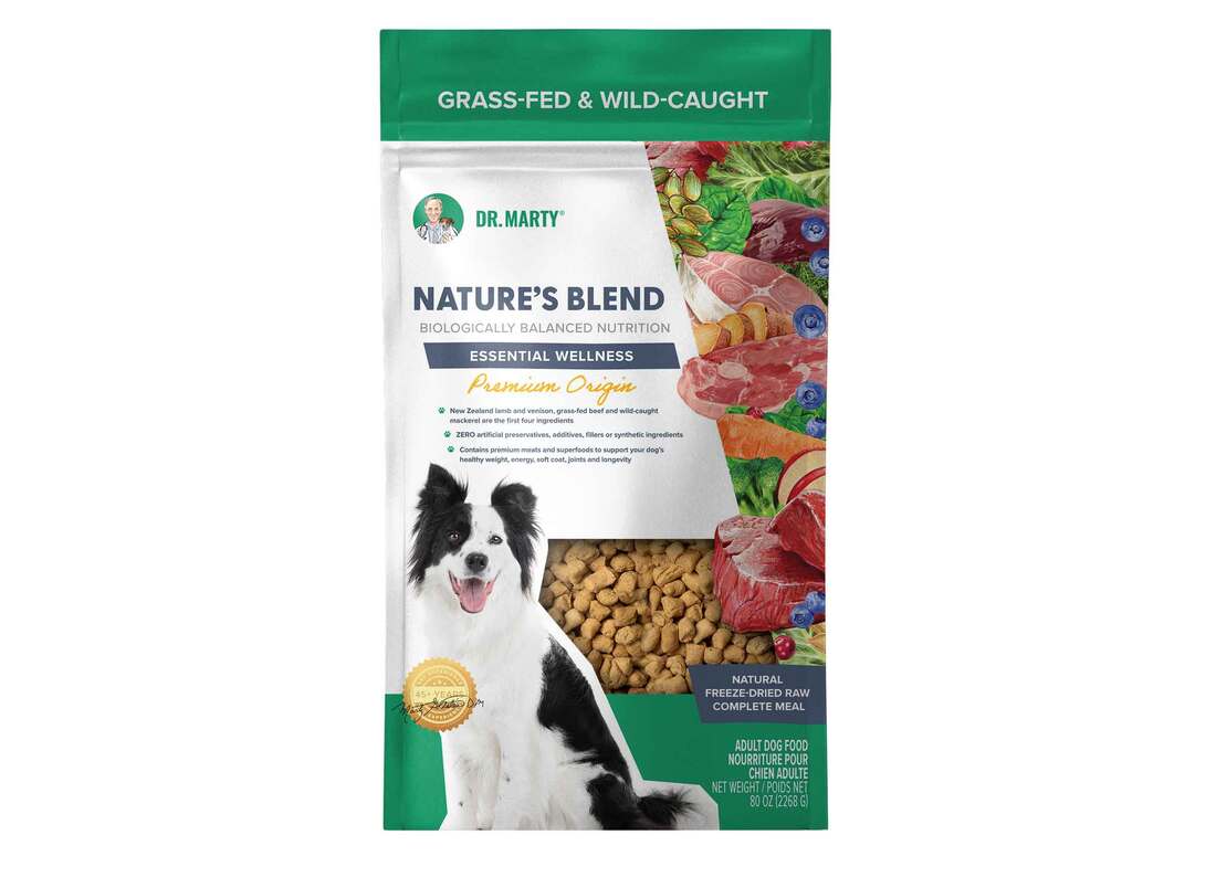 Dr Marty Nature's Blend Premium Origin Freeze Dried Dog Food, 80oz