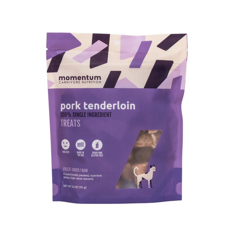 Momentum Carnivore Nutrition Freeze-Dried Pork Tenderloin Cat Treats 2.5oz