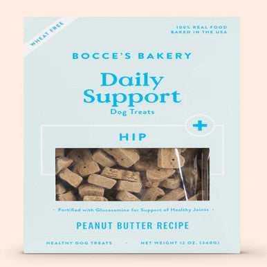 Bocces Bakery Dog Hip Aid 12oz Peanut Butter Biscuit