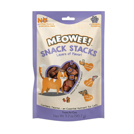 Meowee! Snack Stacks Cat Treat 3.2oz