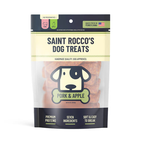 Saint Rocco's Dog Treat Pork & Apple 8 oz