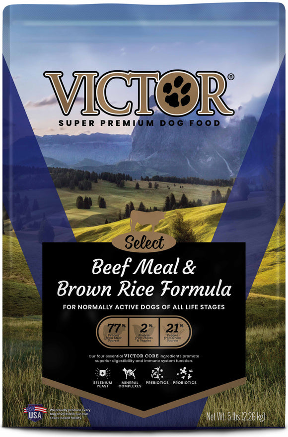 Victor Select Beef & Rice Dry Dog Food  5 lb