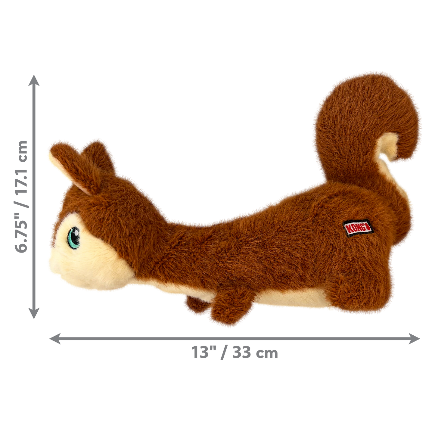 Kong Dog Toy Scruffs Squirrel Medium