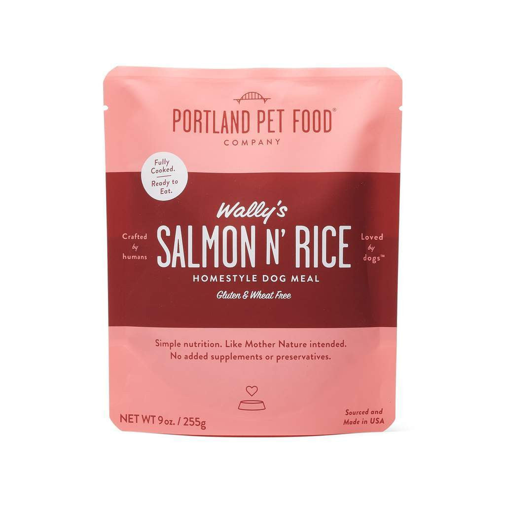 Portland Pet Food Wally's Salmon N' Rice Meal Dog Food 9oz Pouch