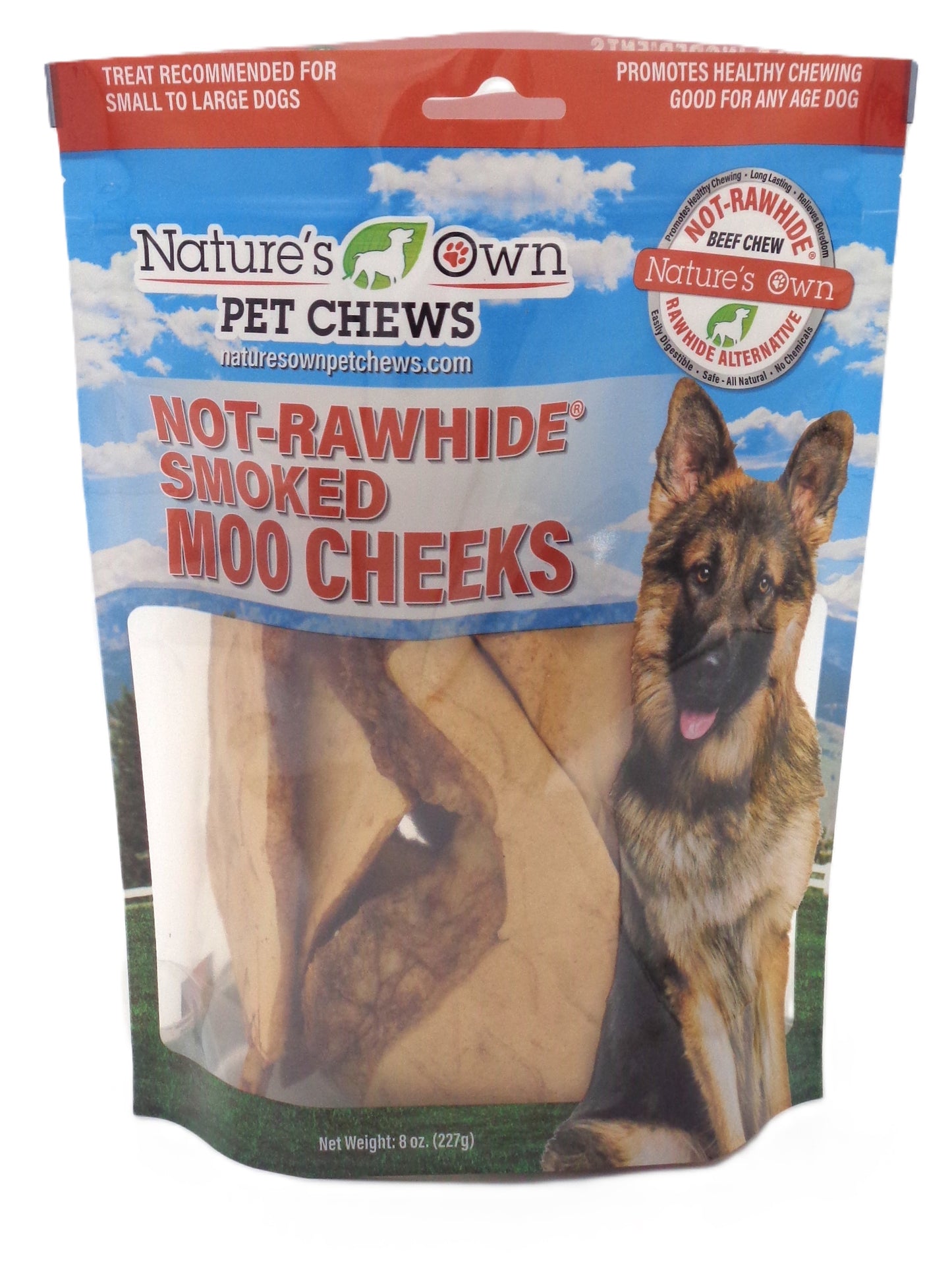 Nature's Own Not Rawhide Moo Cheeks 8oz