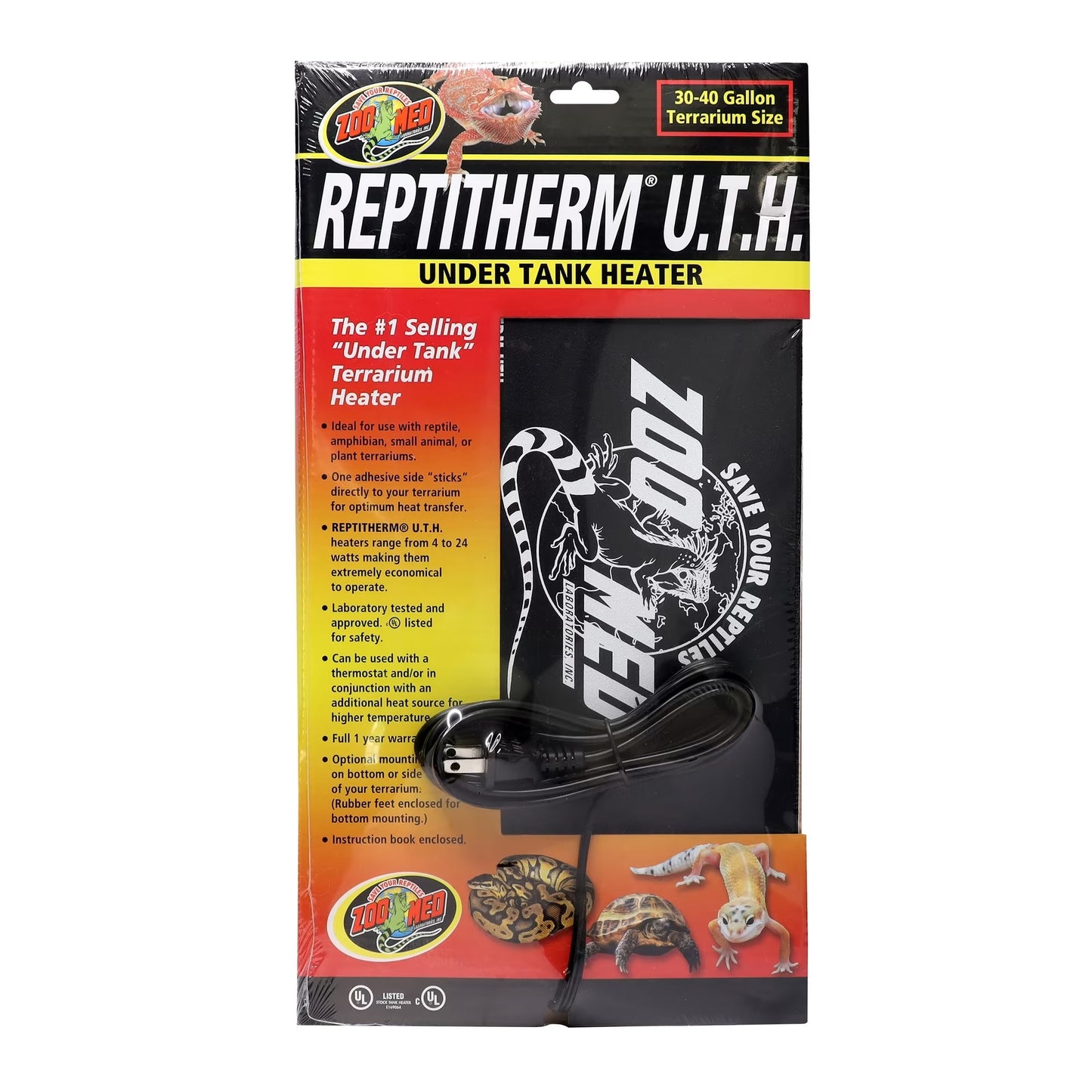 Zoo Med ReptiTherm Under Tank Heater, 30 - 40 Gallon