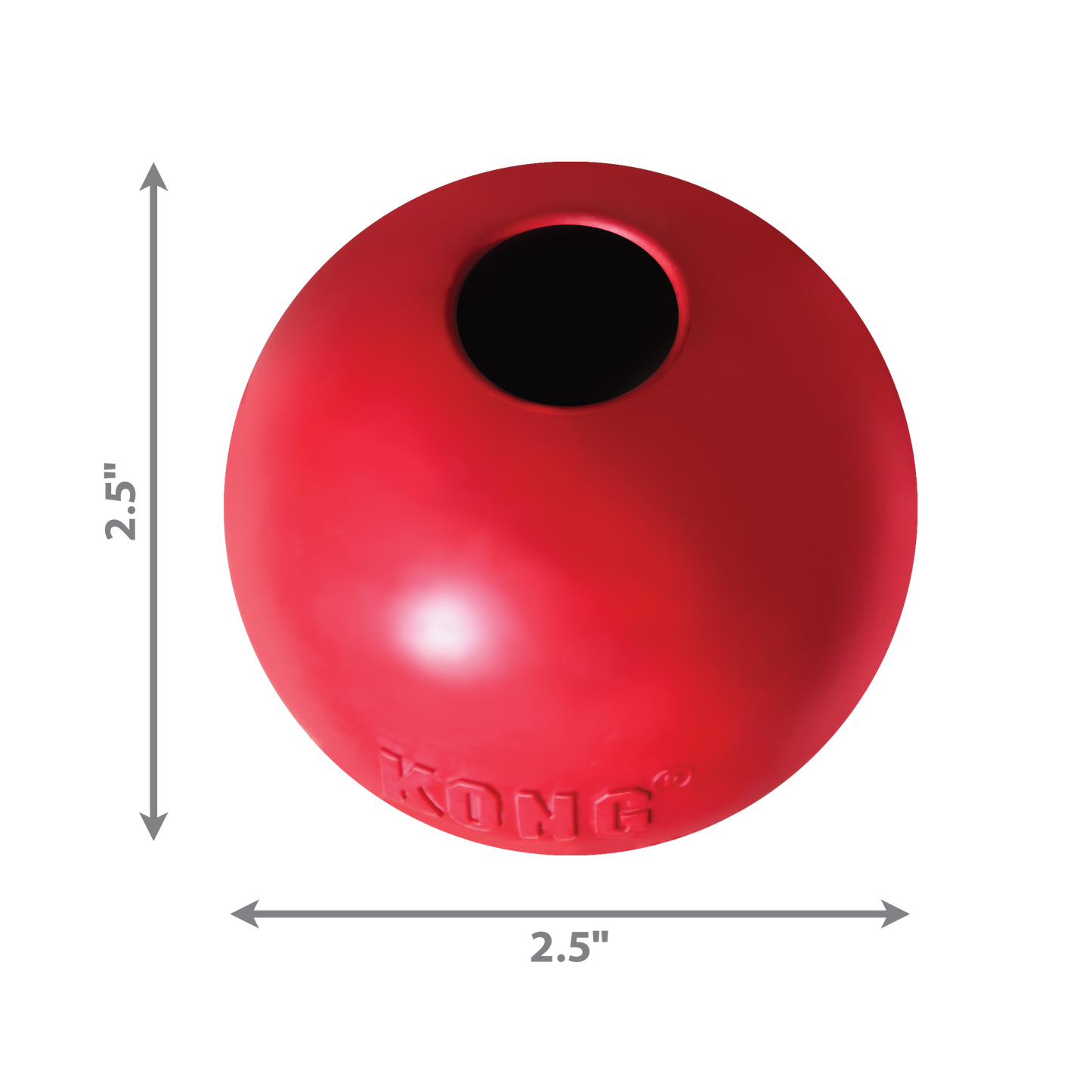 Kong Dog Toy KONG Ball with Hole Red Small