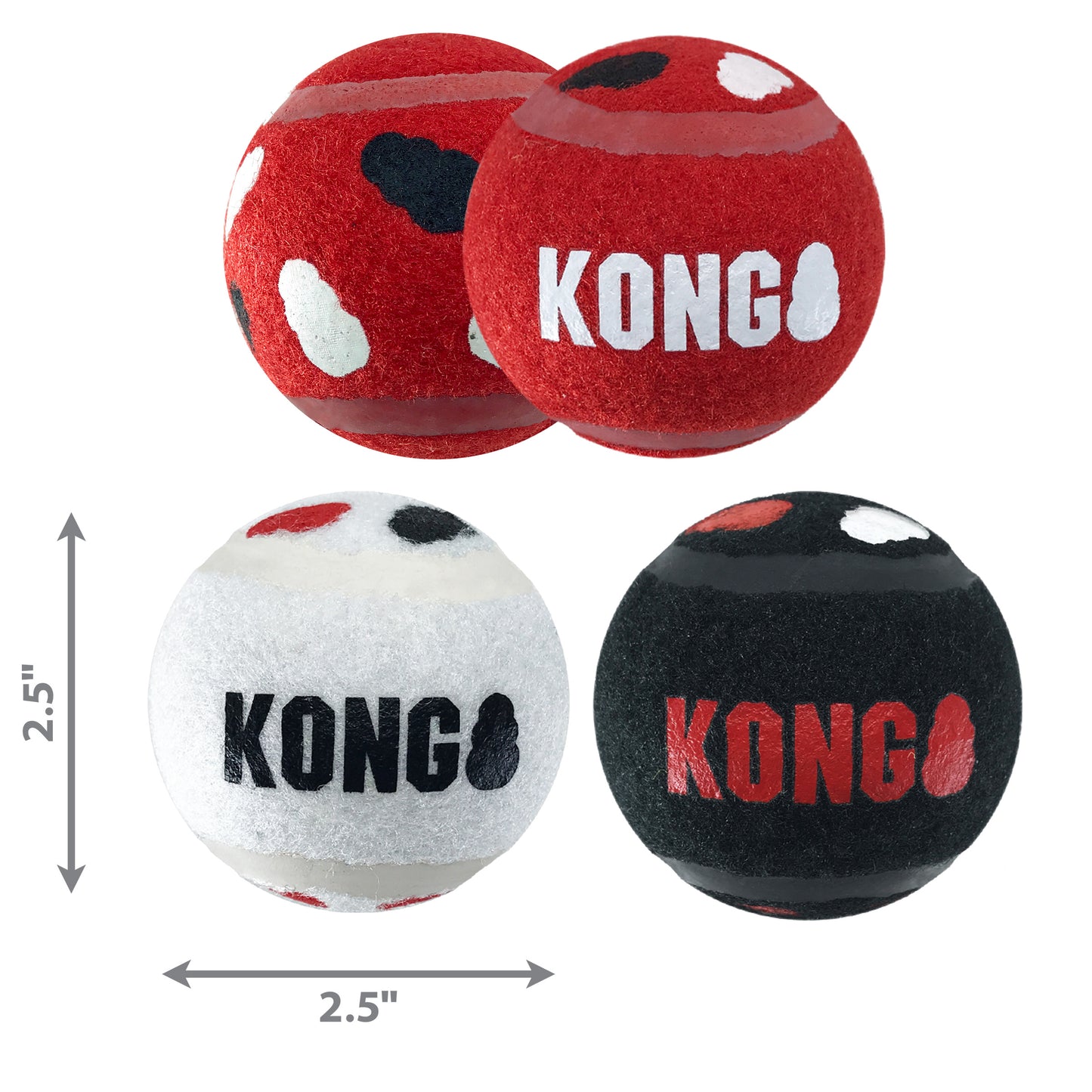 Kong Dog Toy Signature Sport Balls 3pk eXtra Medium