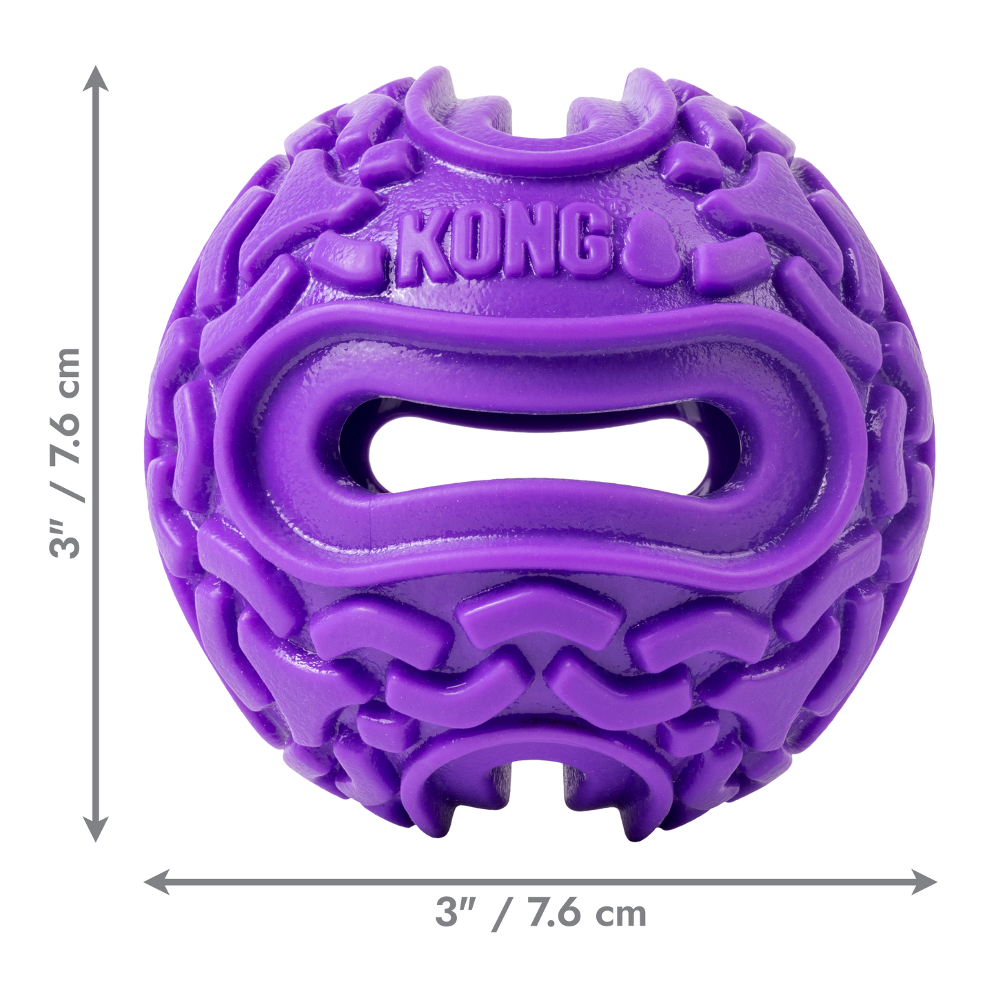 Kong Dog Toy Squeeze Purple Flex Ball Small