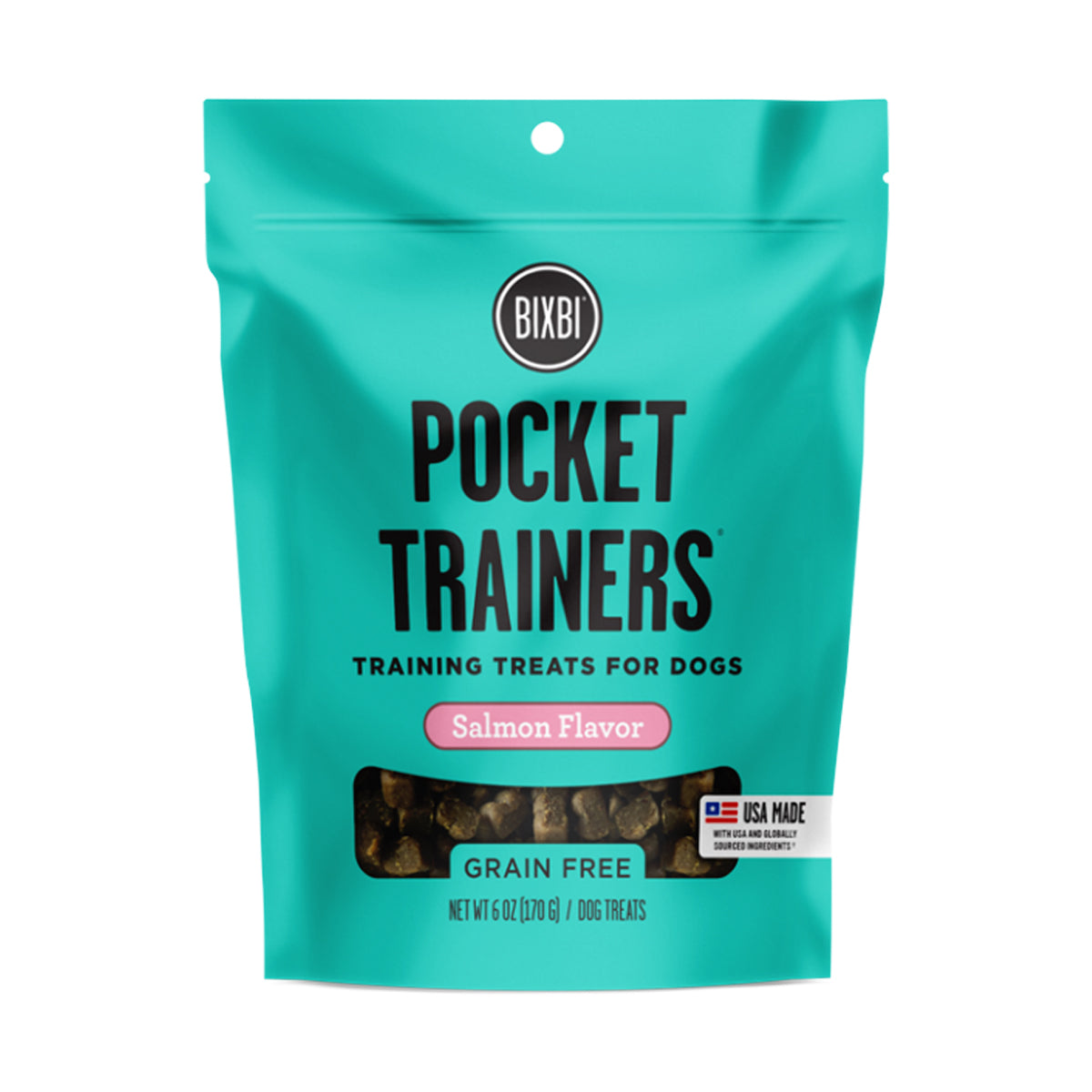Bixbi Pocket Trainers Dog Treat, Salmon Flavor, 6oz
