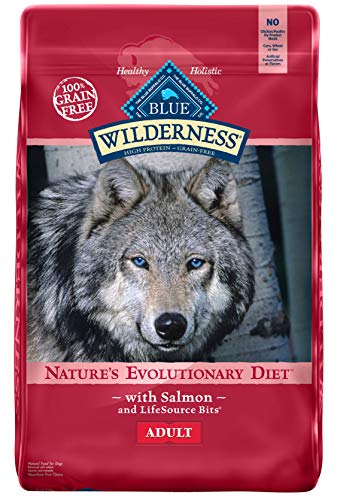 Blue Buffalo Wilderness High Protein Grain Free Natural Adult Dry Dog Food Salmon 24-lb