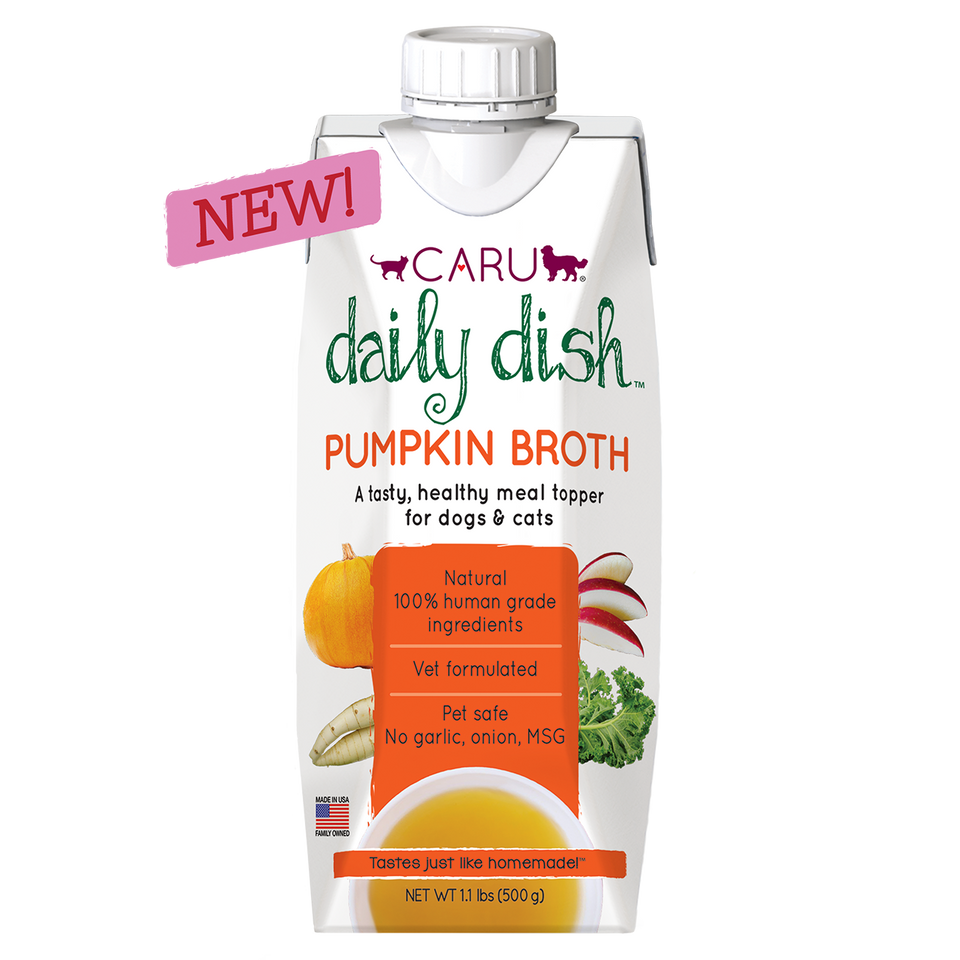 CARU Daily Dish Pumpkin Broth for Dogs & Cats 17.6oz