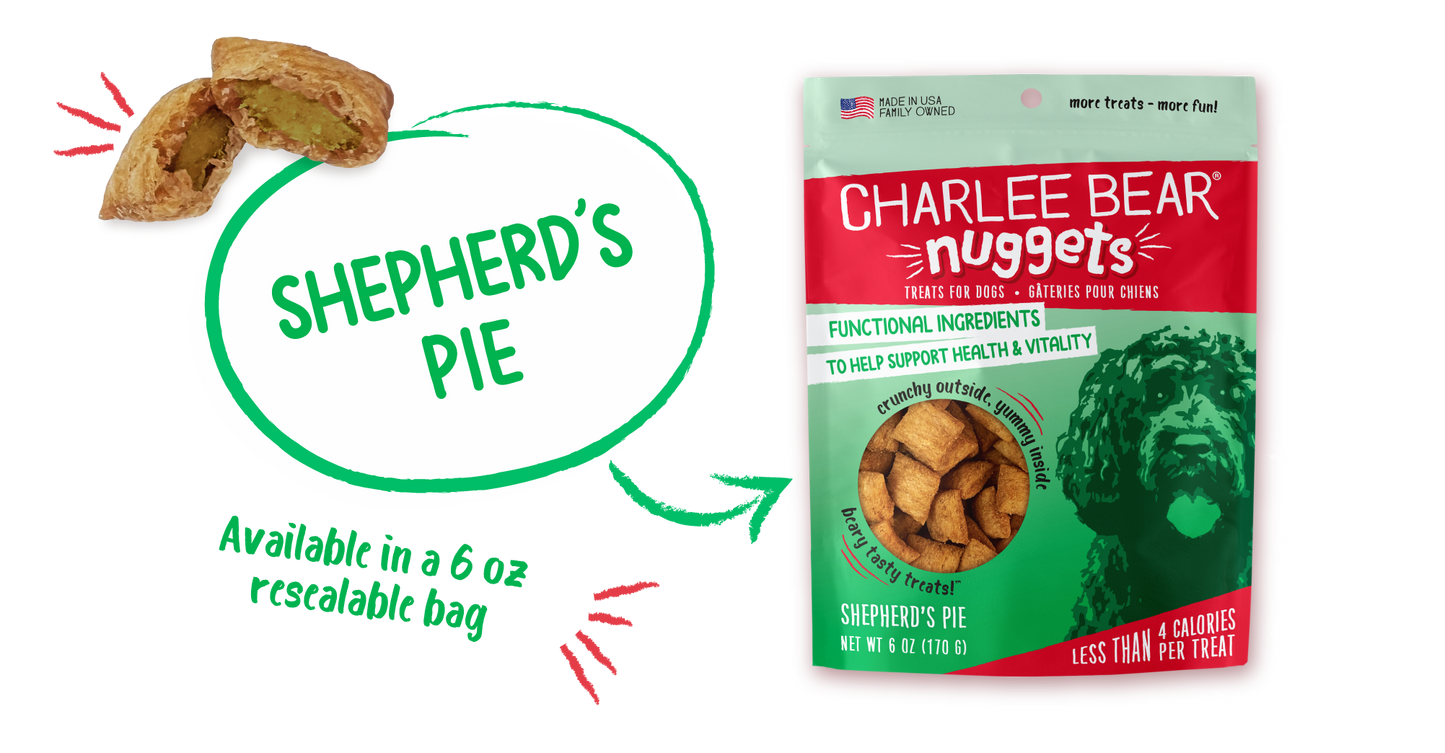 Charlee Bear Nuggets Dog Treats 6oz Shepards Pie