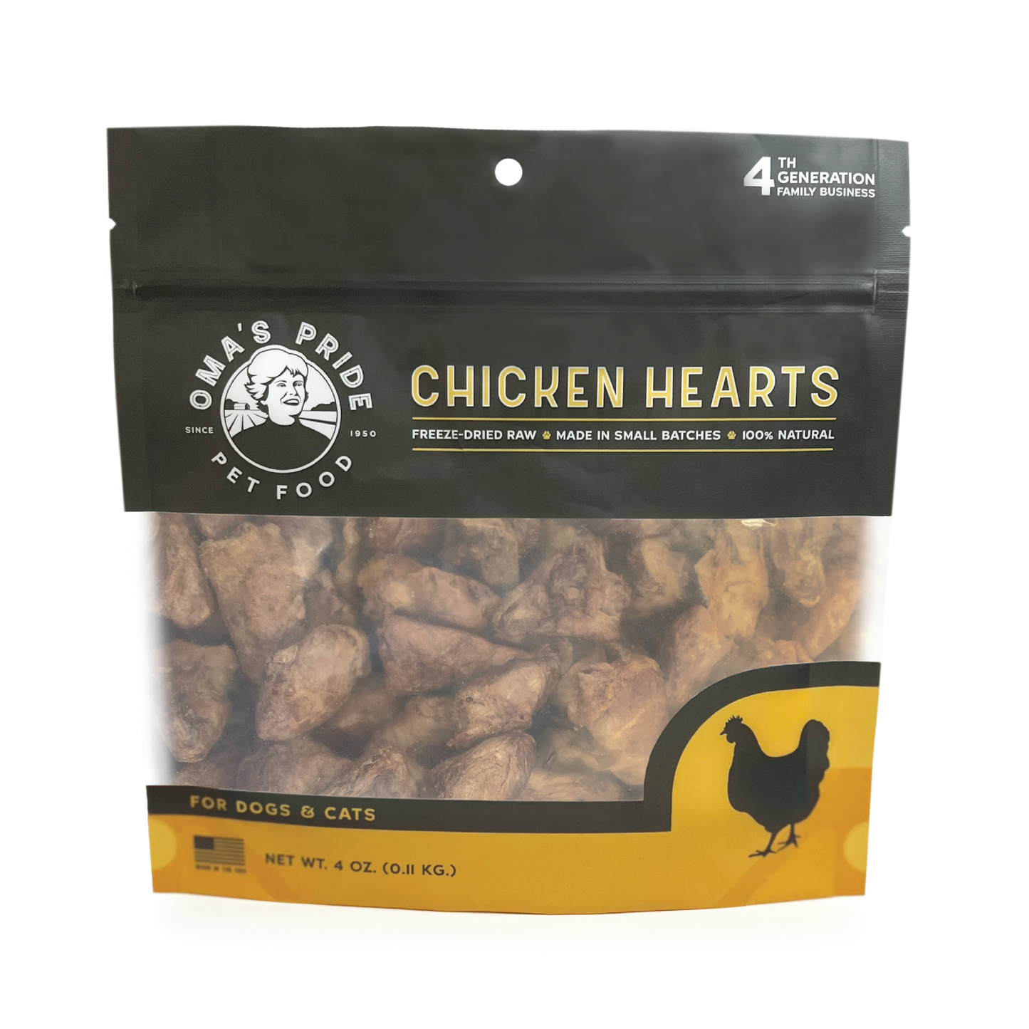 Oma's Pride Chicken Hearts 4oz