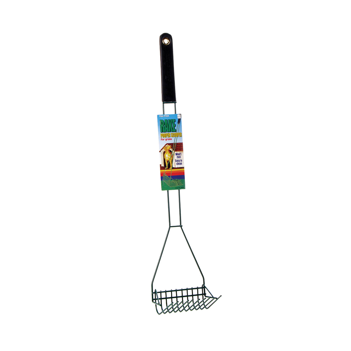 Four Paws Pooper Scooper Rake, 5in x 6.13in x 29.5in
