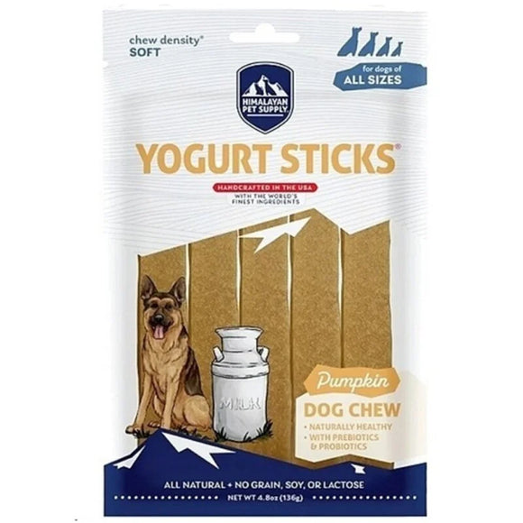 Himalayan Grain Free Dog Treat 4.8oz Yogurt Sticks Pumpkin