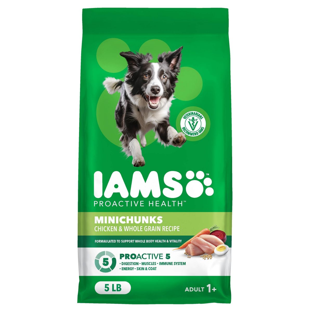 IAMS Proactive Health Minichunks Chicken and Whole Grains Recipe Adult Dry Dog Food 5lbs