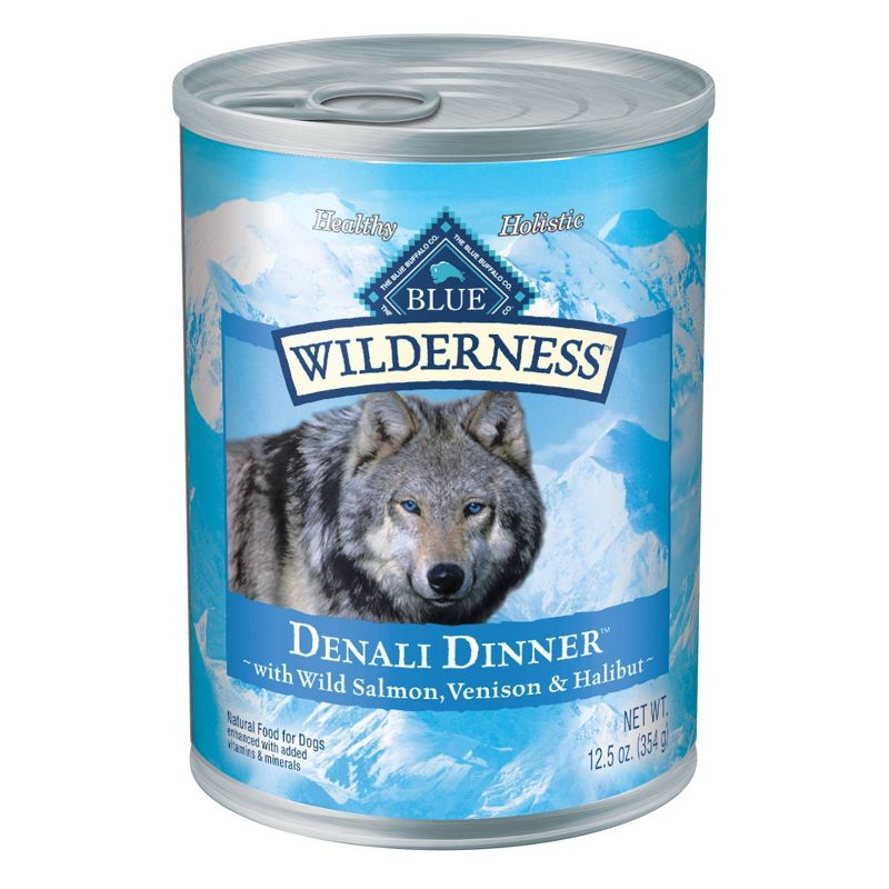 Blue Buffalo Wilderness Grain Free Wet Dog Food Denali Dinner 12.5oz