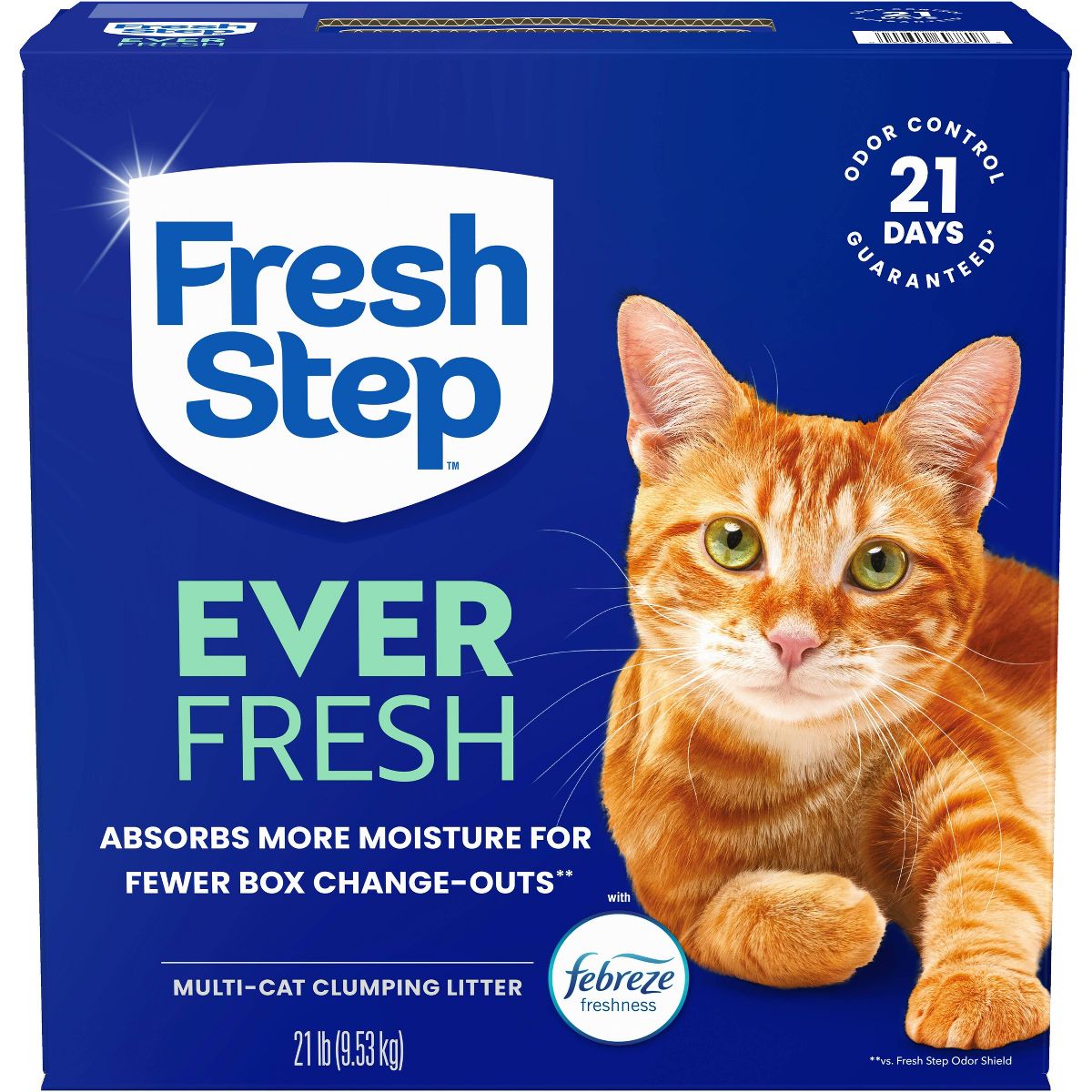 Fresh Step Ever Fresh Febreze Scented Clumping Kitty and Cat Litter 21lbs