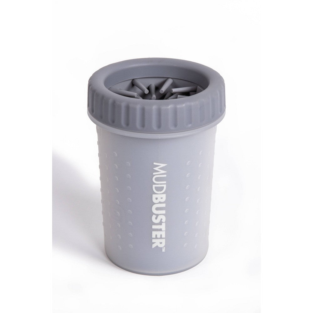 Dexas MudBuster Portable Dog Paw Washer/Paw Cleaner Medium Light Gray