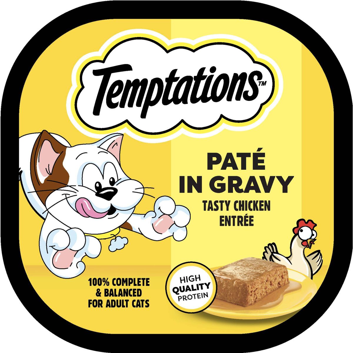 Temptations Pate in Gravy Chicken Flavor Wet Cat Food - 3.5oz