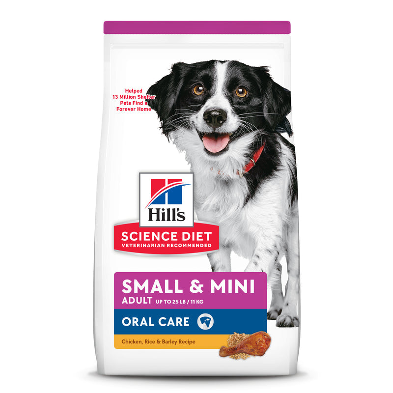 Hill's Science Diet Adult Oral Care Small & Mini Dry Dog Food 4lb
