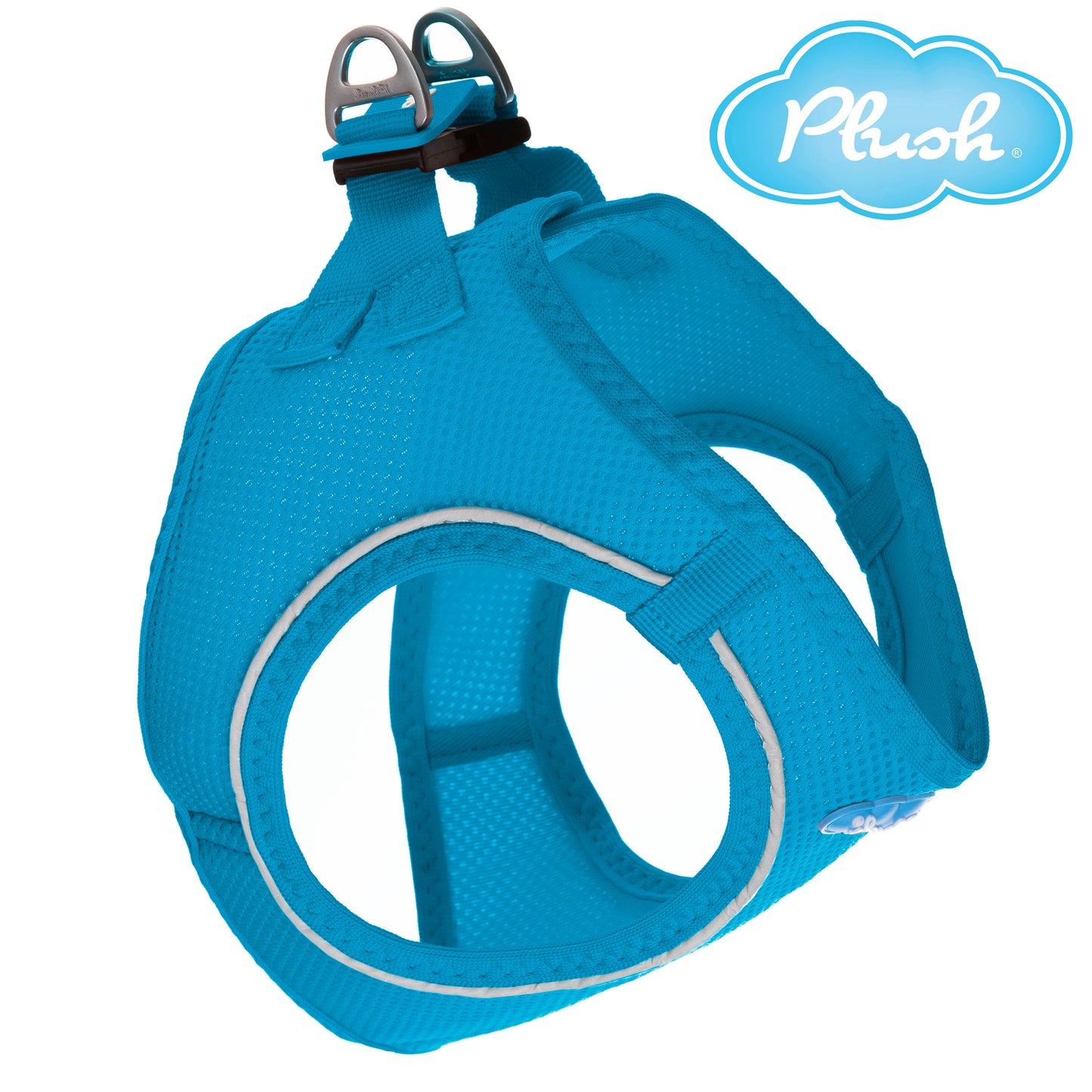 Plush Step In Dog Harness XX Small Cornflower