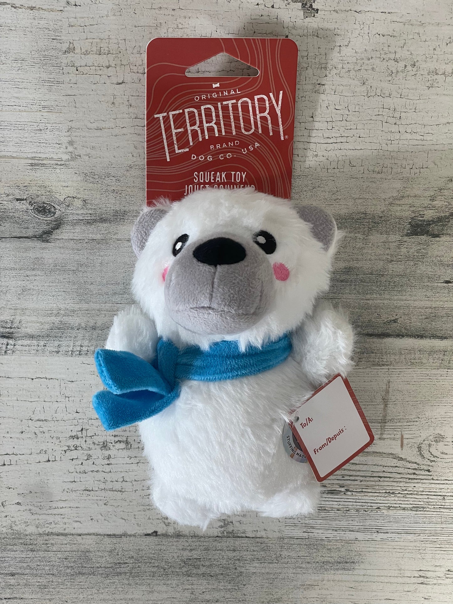 Territory 8” Holiday Polar Bear Dog Toy
