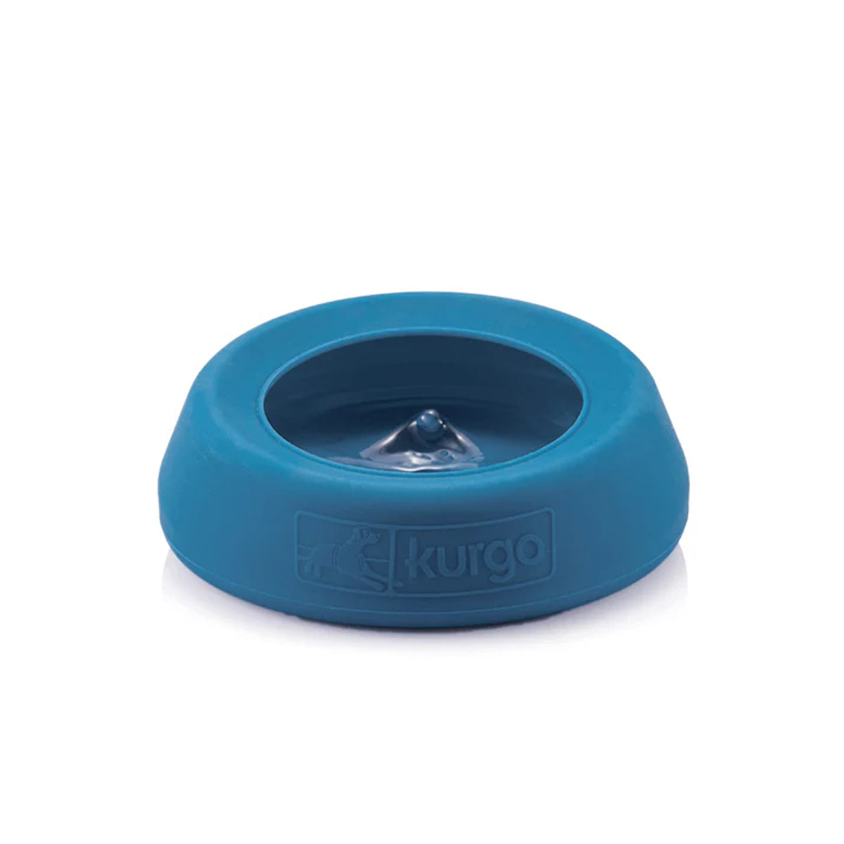 Kurgo Splash Free Wander Dog Water Bowl, Blue