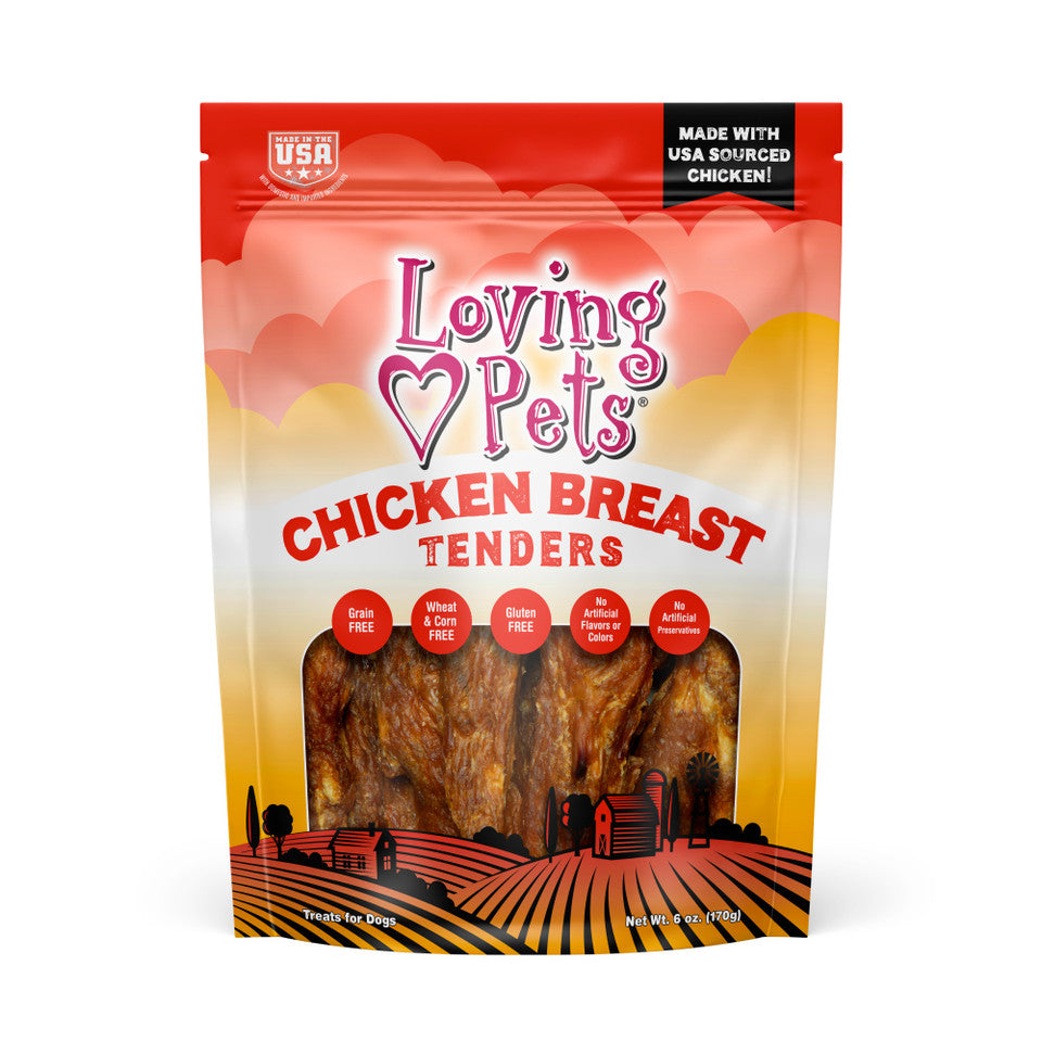 Loving Pets Chicken Breast Tenders for Dogs 6oz