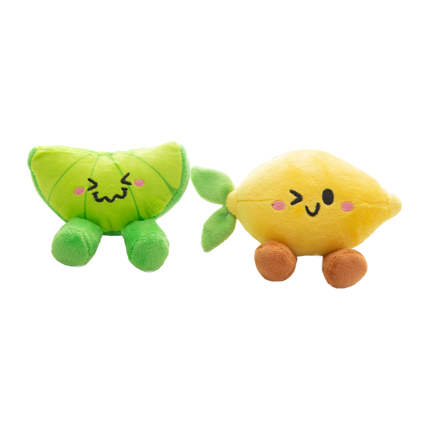 Snugarooz Plush Dog Toy Lemon & Lime 2 Pack