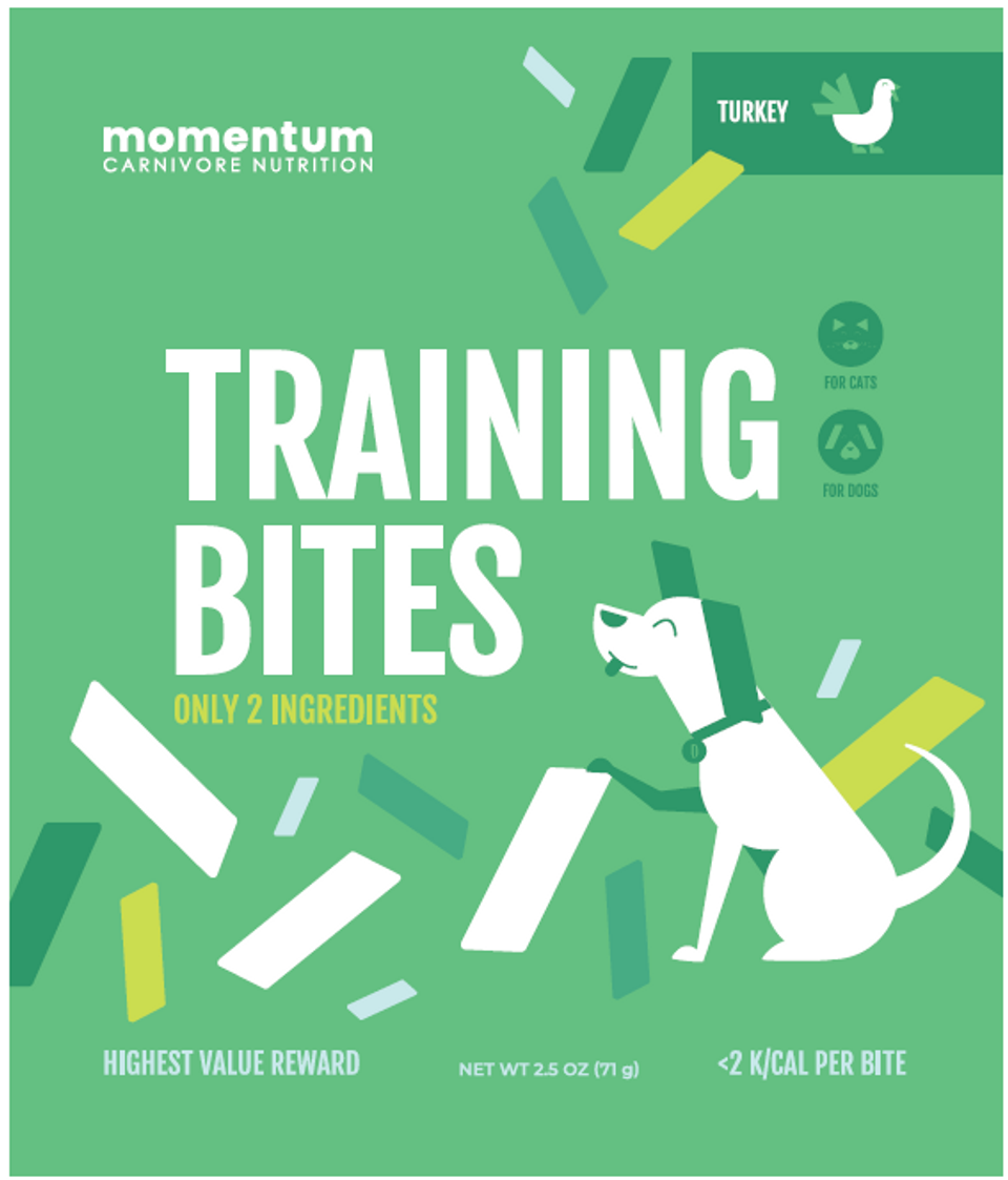 Momentum Dog Training Bites Turkey 2.5oz