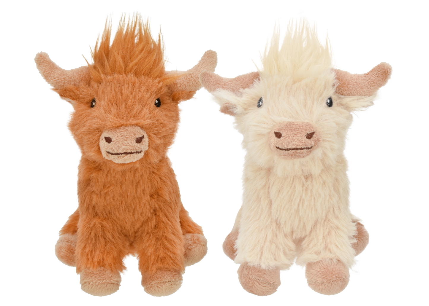 Multipet Plush Dog Toy Minipet Highland Cow 5in Assorted