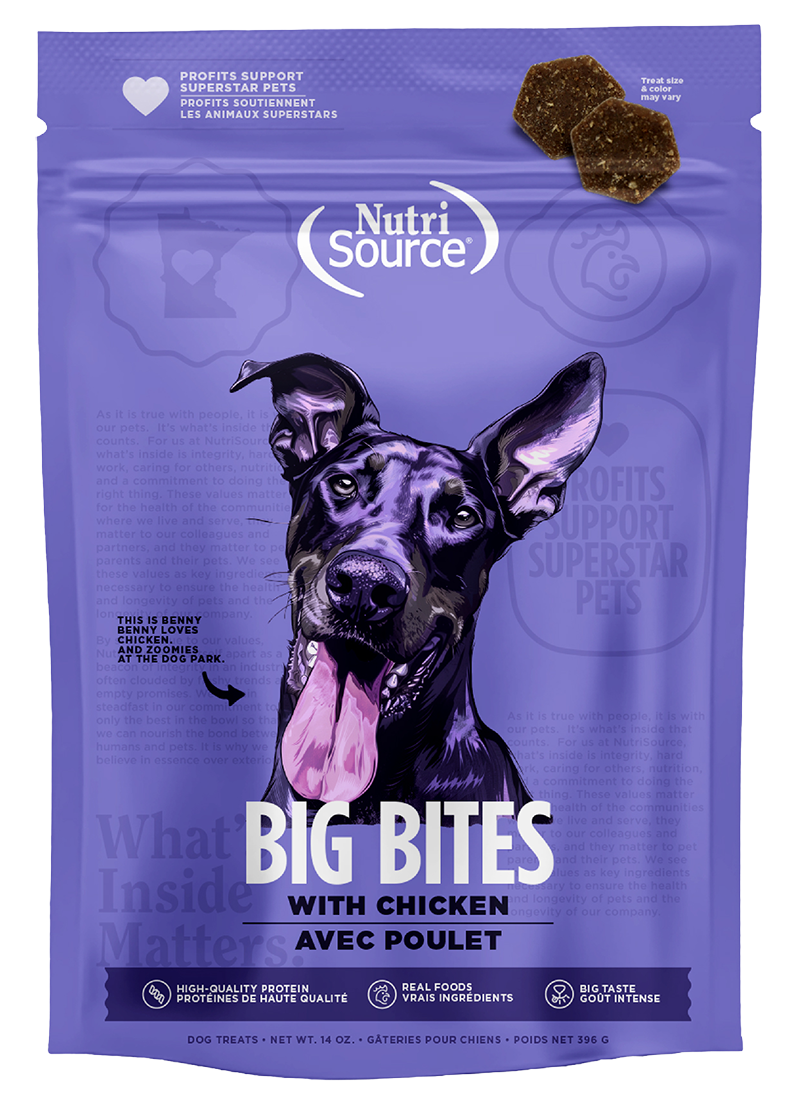 Nutrisource Element Big Bites Dog Treat 14oz Chicken